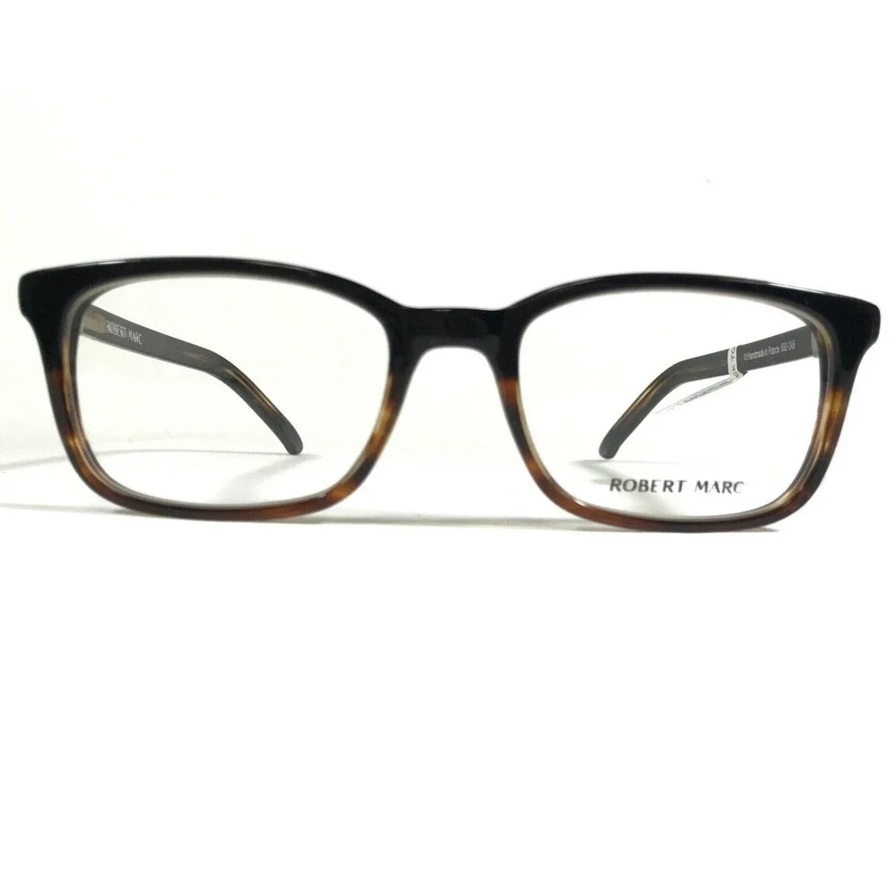 Robert Marc 832-245 Eyeglasses Frames Black Brown Tortoise Rectangular 49-19-145